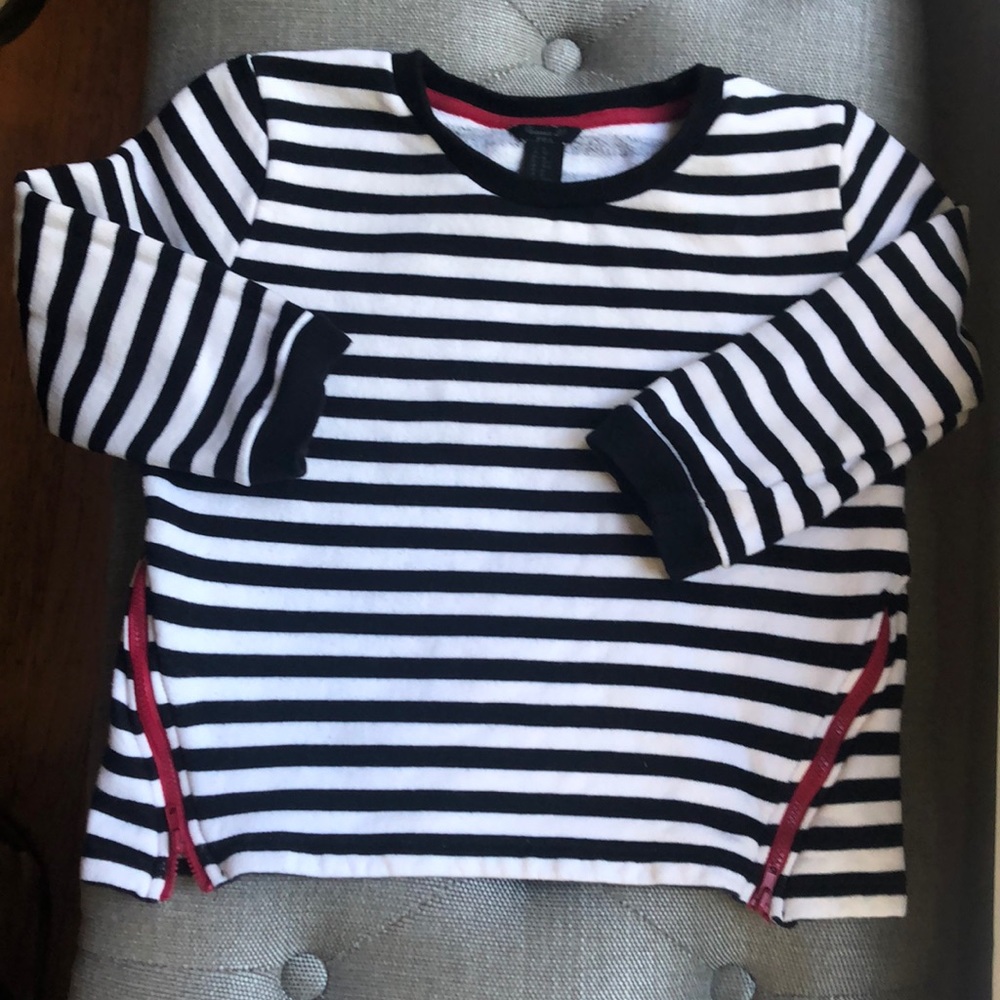Striped Fleece Top girl’s size XL (12)